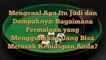 Apa Itu Pakar Judi